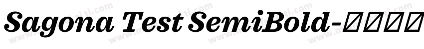 Sagona Test SemiBold字体转换